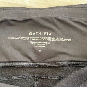Athleta Black Polartec Powerstretch Leggings